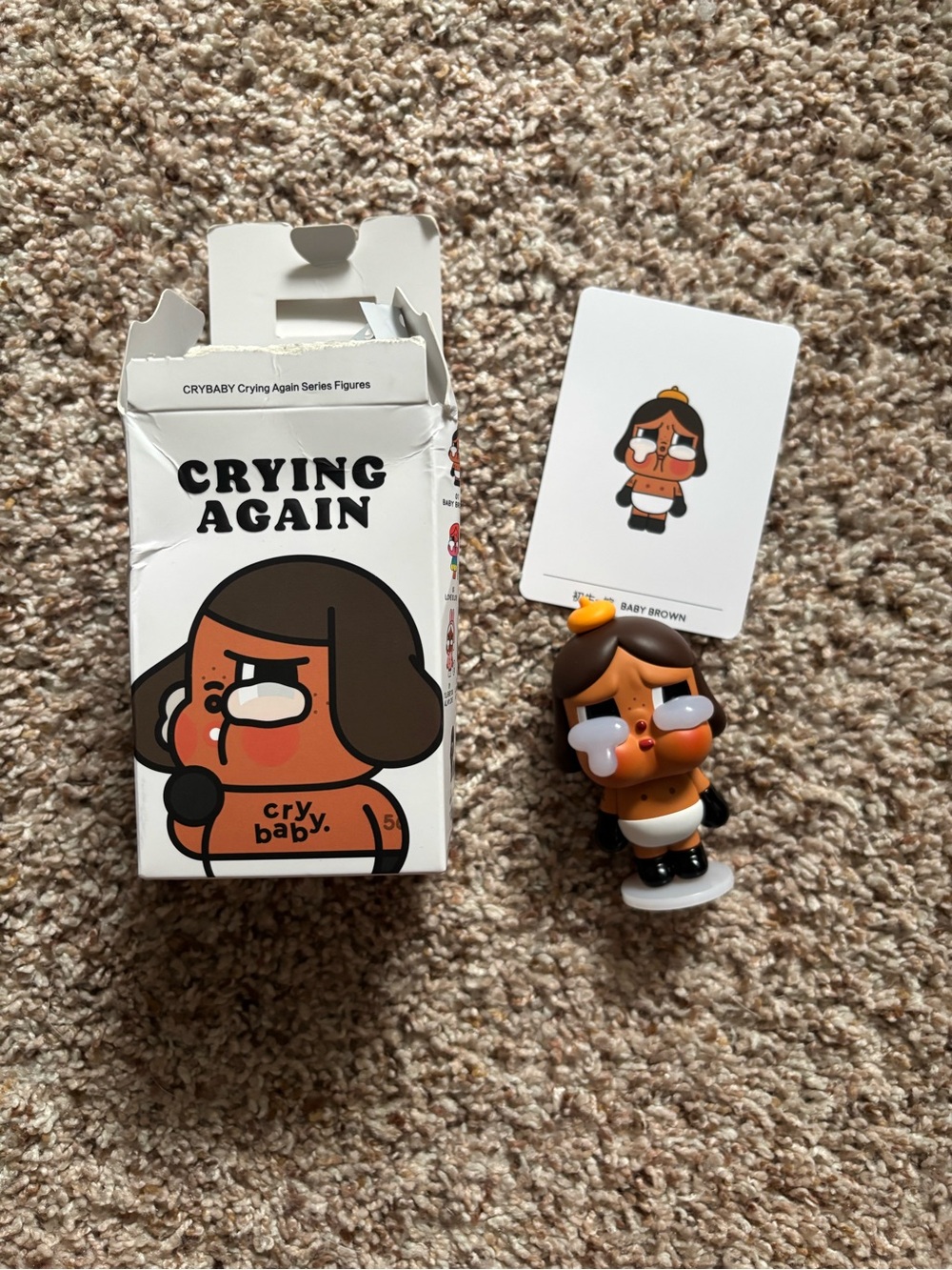 CRYBABY 'Crying Again' Figure - Brown Baby
